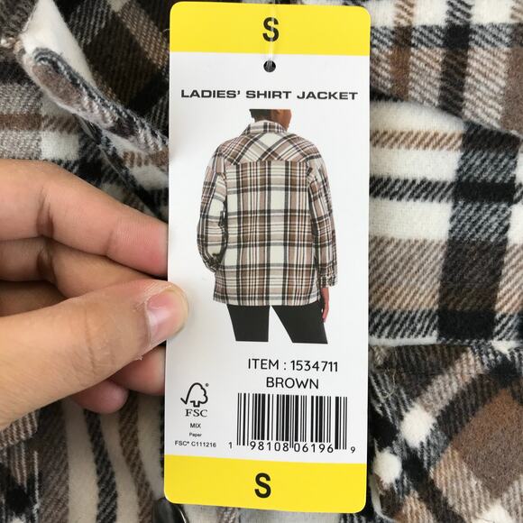 New HFX women's shirt jacket  relaxed fit drop shoulder pockets size S - Picture 3 of 10